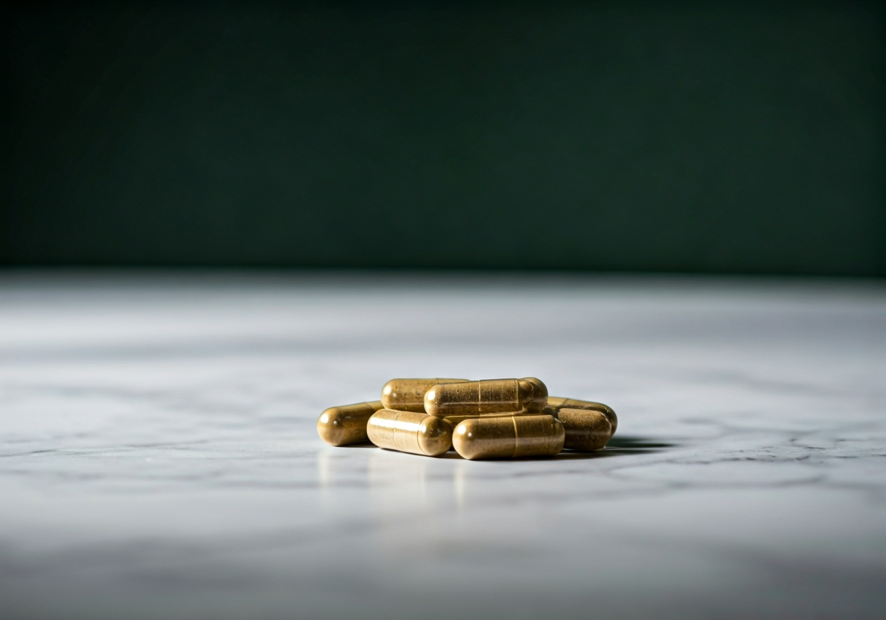A neat, organized arrangement of natural supplement capsules on a clean marble surface, subtle medical accessories in the background, professional editorial photography, bright and airy, soft natural light, 85mm lens, high resolution, minimalist aesthetic, no text, no words, no letters