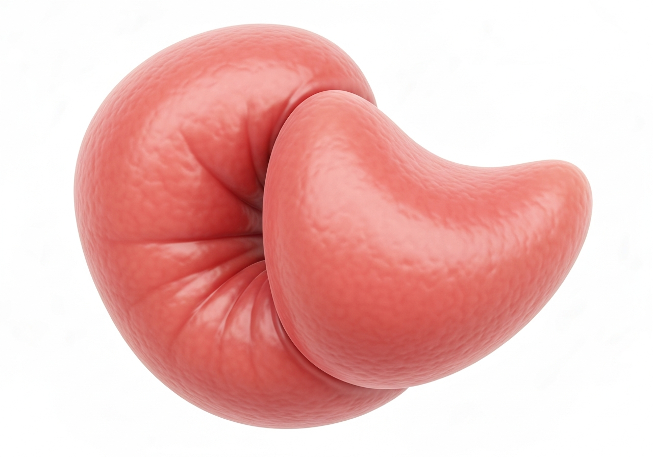 A professional medical illustration showing inflamed human tonsils, clinical anatomy style, clean white background, soft medical studio lighting, 85mm macro lens, highly detailed, no text, no words, no letters
