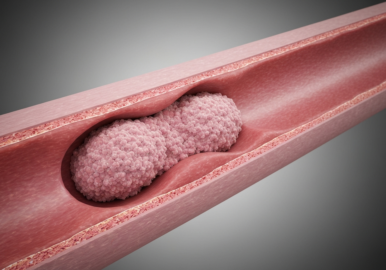 Zvýšený cholesterol: Jak jej snížit (Rychlý návod) 3 A highly detailed medical 3D visualization of a human artery cross-section showing LDL cholesterol accumulation, clean clinical aesthetic, soft professional lighting, premium scientific photography style, neutral background, no text, no words, no letters.