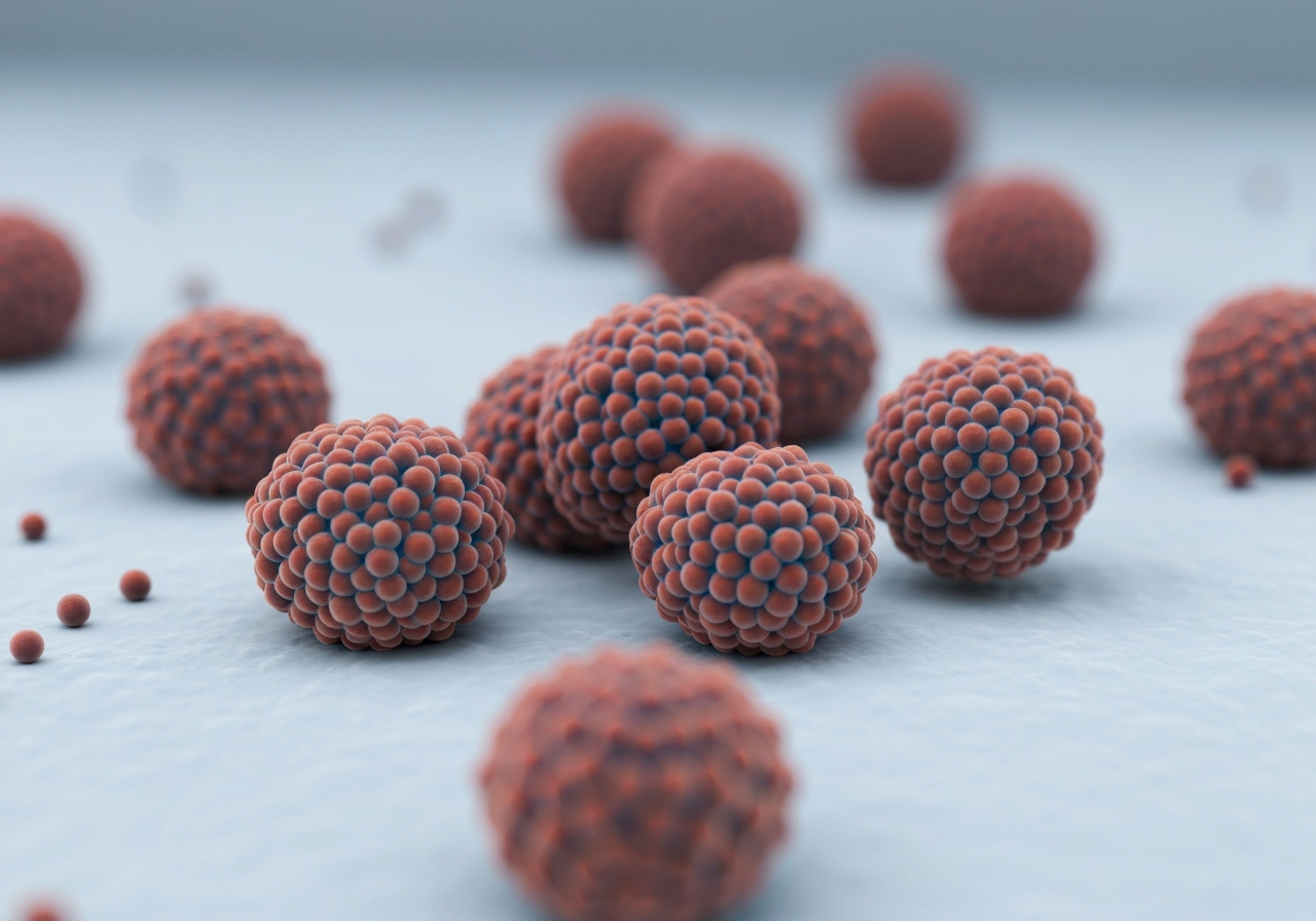 Macro view of microscopic lactic acid bacteria clusters in a clean laboratory setting, scientific visualization style, soft focus background, editorial aesthetic, high-end photography, 85mm lens, no text, no letters